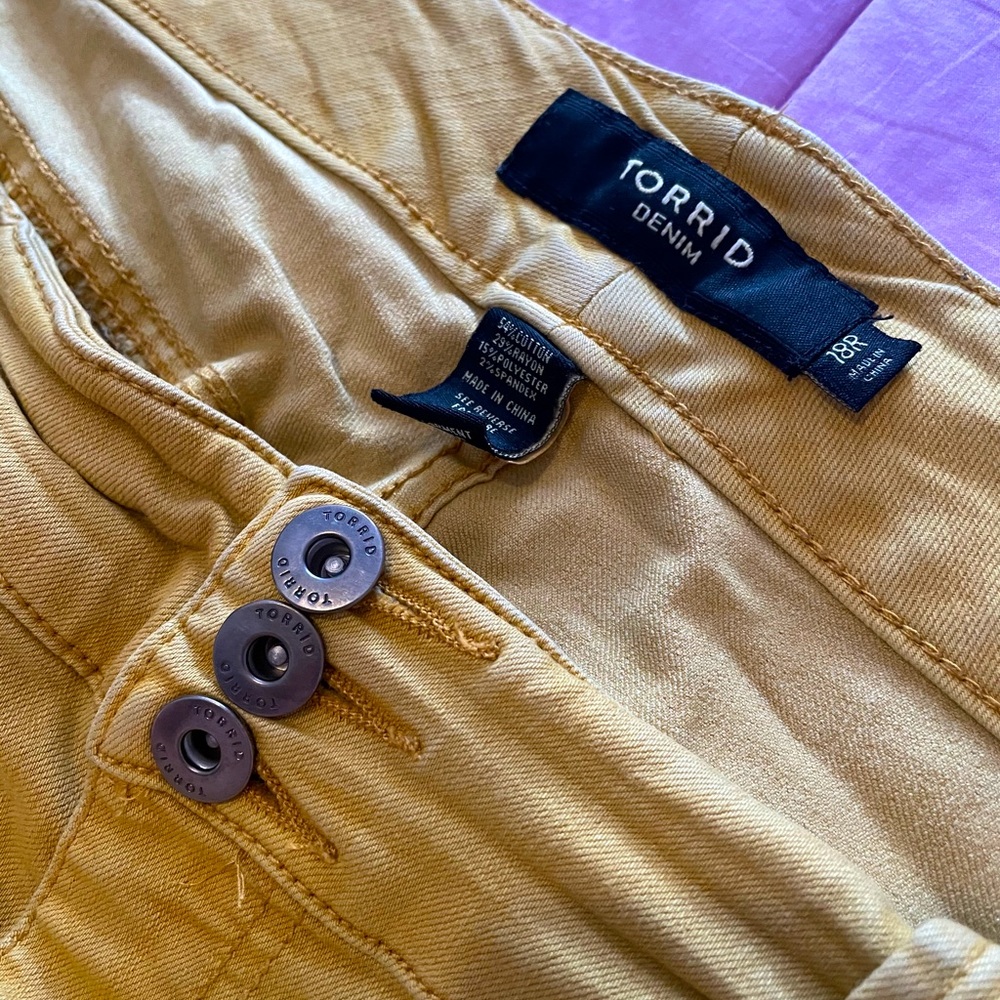 Yellow Skinny Denim